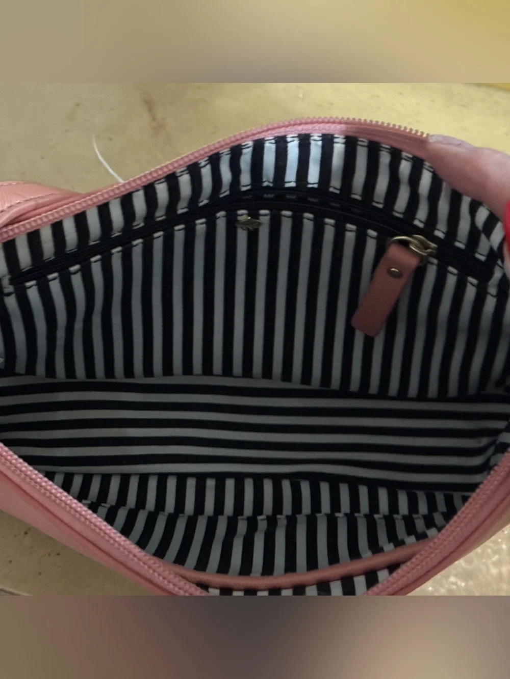 kate spade Coral Pink Crossbody with Glitter Trim & Matching Card Case